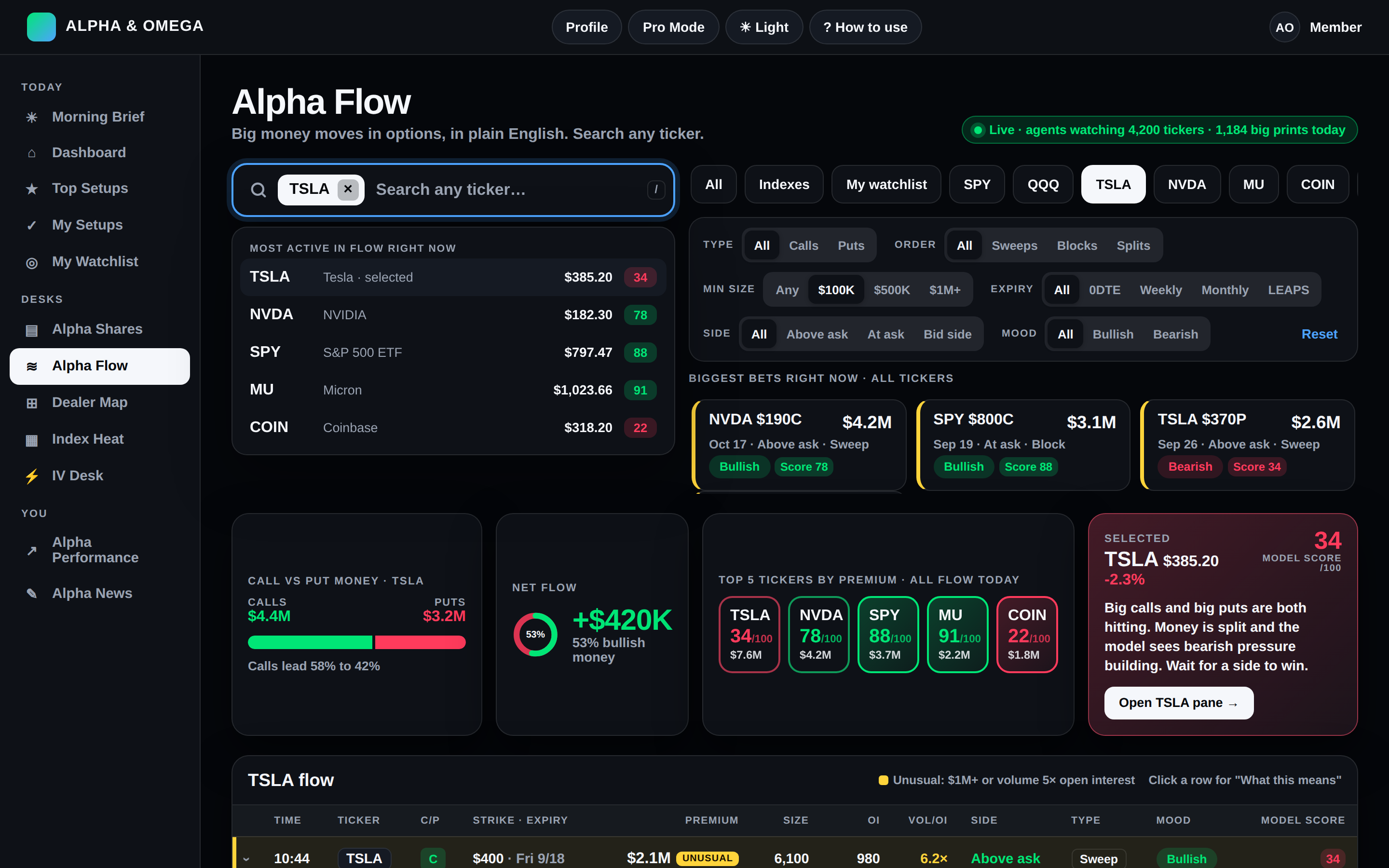 Flow In Depth desktop dark preview